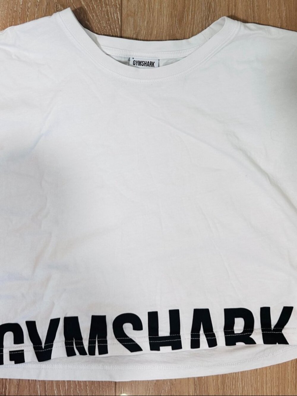 Gymshark White Crop Top T-Shirt XL